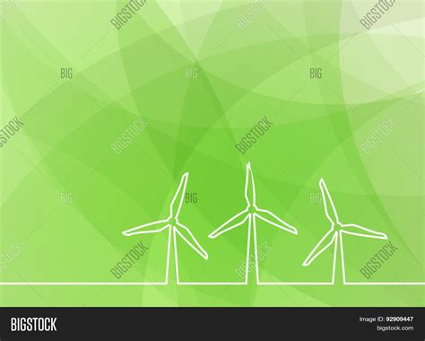 Wind Turbine Green Vector & Photo (Free Trial) | Bigstock