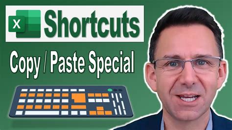 Best Excel Shortcut Keys: Cut, Copy, Paste Special, Paste Values - YouTube