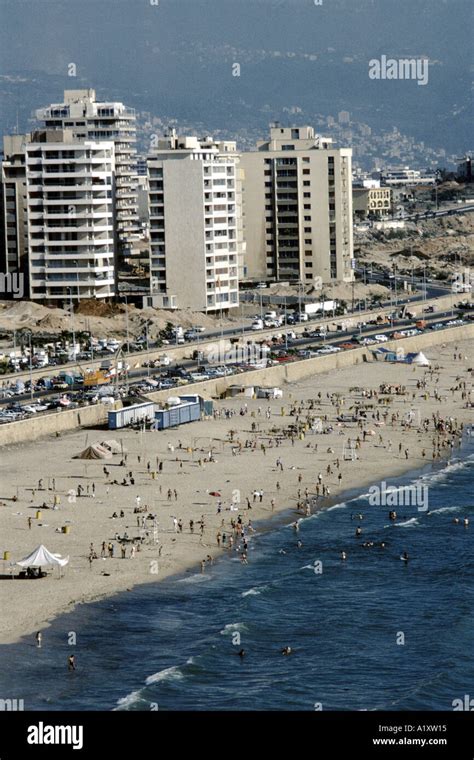 BEACH IN BEIRUT LEBANON Stock Photo - Alamy