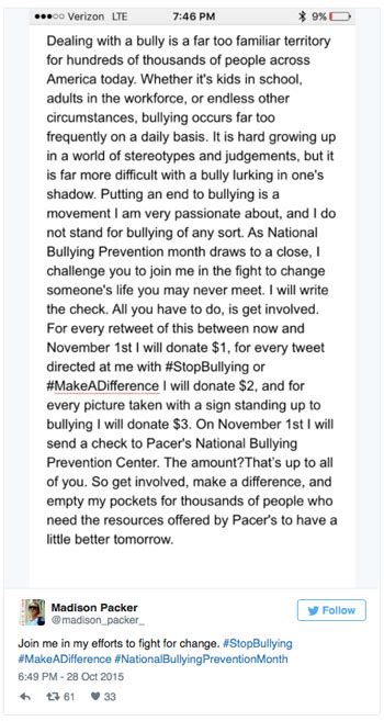 New York Riveters’ Madison Packer Stands up to Bullying - National ...