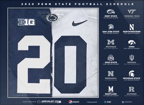 Penn State Football Releases Digital 2020 Schedule Posters | Onward State