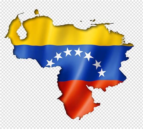 Premium PSD | Venezuelan flag map