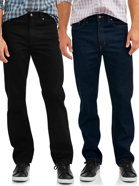 George Men's 2 Pack Bundle Relaxed Fit Jeans - Walmart.com