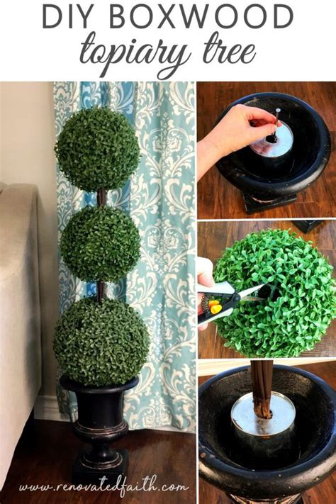 How to Make Topiary Trees out of Boxwood Balls {Perfect for Any Season}