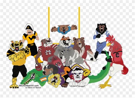 The Battle Of The Sec Mascots The Sec Has A Lot Of Clipart (#3153472 ...