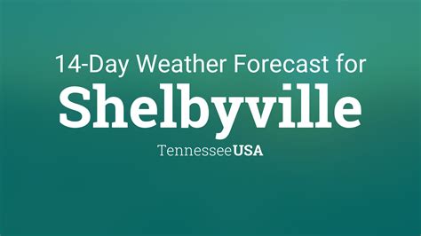 Shelbyville, Tennessee, USA 14 day weather forecast