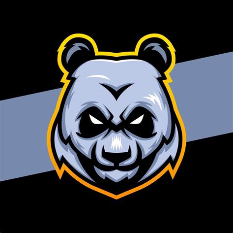 aggressive panda head mascot e-sport logo character design for sport and gamer logo 14075236 ...