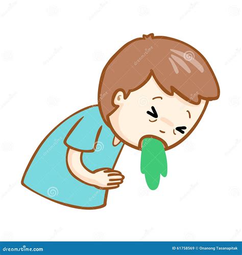 Vomiting Cartoon | CartoonDealer.com #32037961