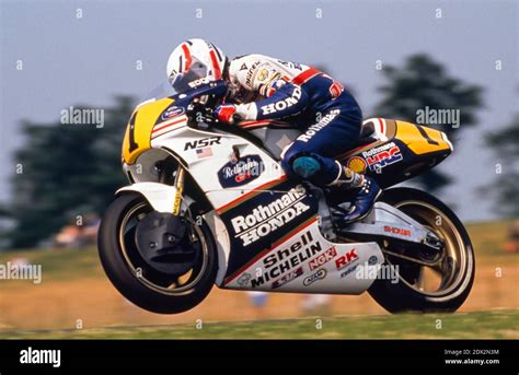 Dutch GP Moto 500 1989, Assen, Eddie Lawson (USA), Honda Stock Photo - Alamy