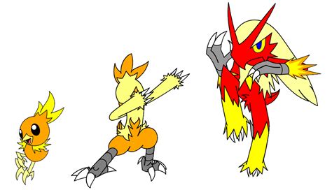 The Blaziken Evolution Line by RetracGamer on DeviantArt