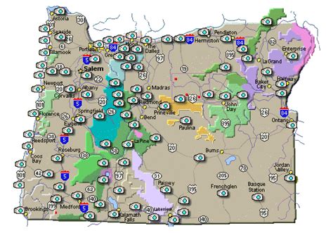 Northwest Hiker presents Webcams and Road Conditions in Oregon