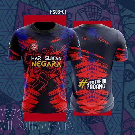 NEW 2023 Hari Sukan Negara 2023 Sublimation Tshirt Baju Jersey Sublimation ShortSleeve | Lazada