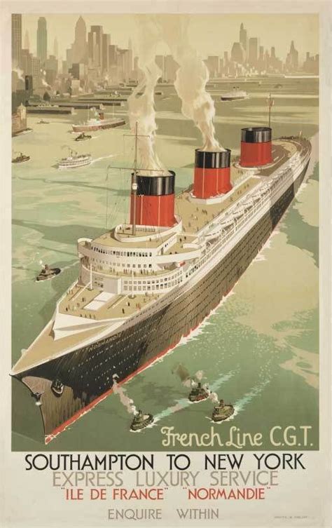 36 best ART DECO POSTERS - OCEAN LINERS images on Pinterest | Vintage travel posters, Cruise ...