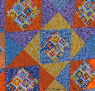 SunShine Sews...: Bubble Guppies Beach Quilt Completed