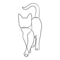 Cute Cat Outline Drawing