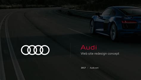 Audi Website Redesign Concept on Behance