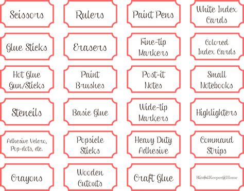 Diy Labels, Organizing Labels, Pantry Labels, Printable Labels, Craft Organization, Craft ...