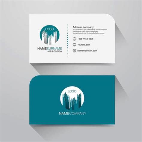 Business name card with modern building design 680370 Vector Art at ...