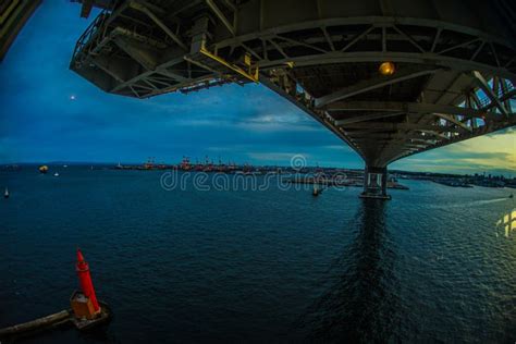 Yokohama Bay Bridge Seen from the Yokohama Sky Walk Stock Image - Image of prefecture, summer ...