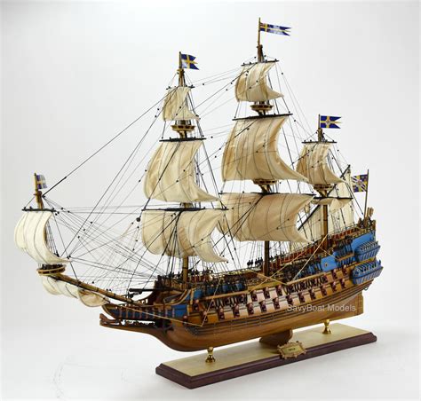 Vasa (Wasa) Swedish Warship Handcrafted Wooden Ship Model 38" Museum ...