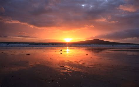 Rangitoto Island Ablaze - NZ Landscape Prints