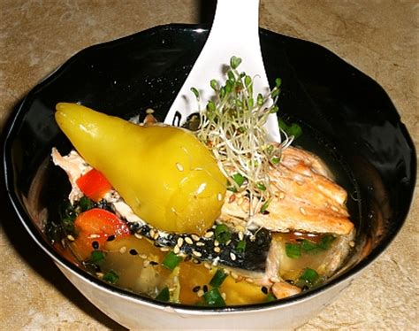 Recipe For Miso Soup With Salmon | FinestChef.com