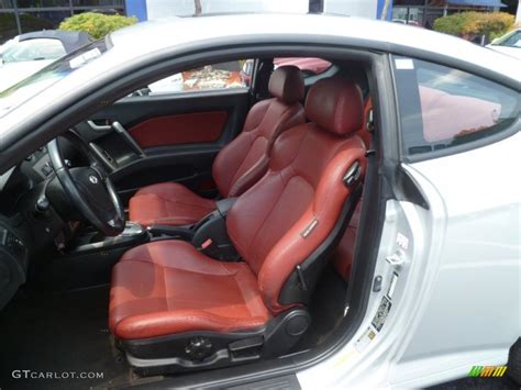 Tiburon with red leather interior - Hyundai Aftermarket