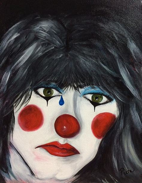 Sad Clown Painting by Piera Marotto - Pixels