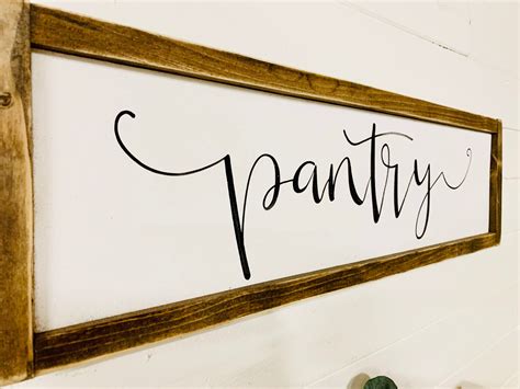 Pantry Sign Pantry Wood Sign Kitchen Sign Farmhouse Pantry | Etsy