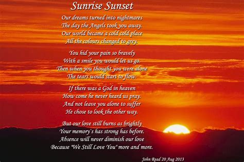 Quotes about Sunrise And Sunset (85 quotes)