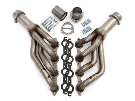 LS Conversion Exhaust Header Set, Mid-length, Raw Stainless Steel - #C-3601-8SLS - National ...