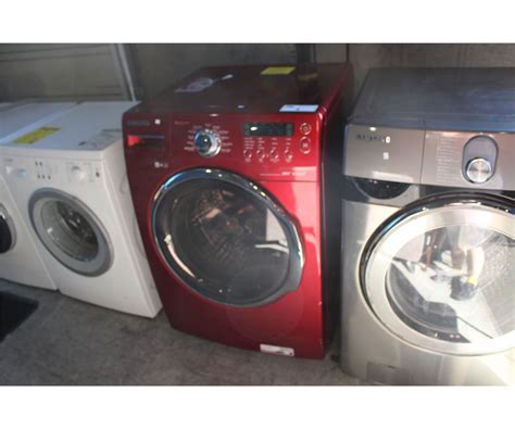 SAMSUNG VRT STEAM FRONT LOAD WASHER - RED - Able Auctions