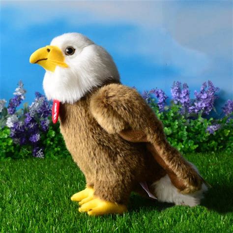 Free Shipping High Quality 25cm Simulation Bald Eagle Plush Toys ...