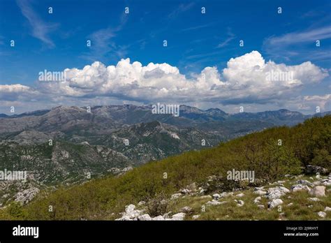 Mountain landscape. Balkan mountains on the Adriatic coast Stock Photo - Alamy