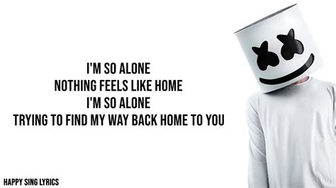 ALONE - MARSHMELLO (Lyrics) - YouTube