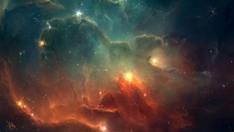 space, TylerCreatesWorlds, Space Art, Digital Art, Artwork, Nebula, Stars Wallpapers HD ...