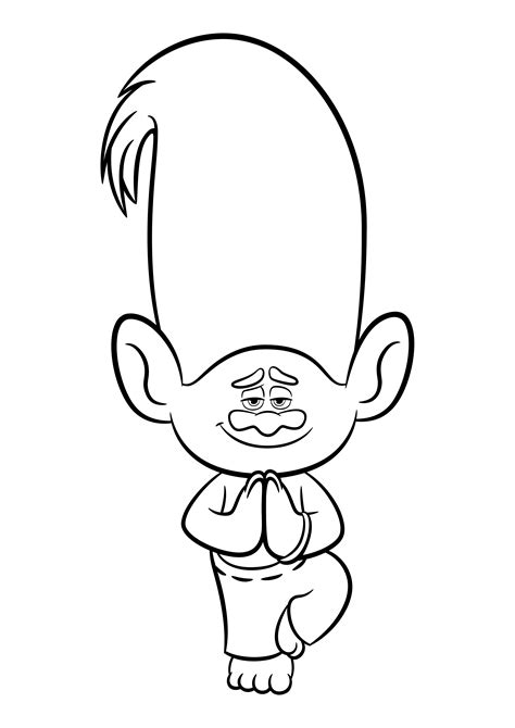 Trolls Coloring pages to download and print for free | Fun for Kiddos | Pinterest | Printing ...