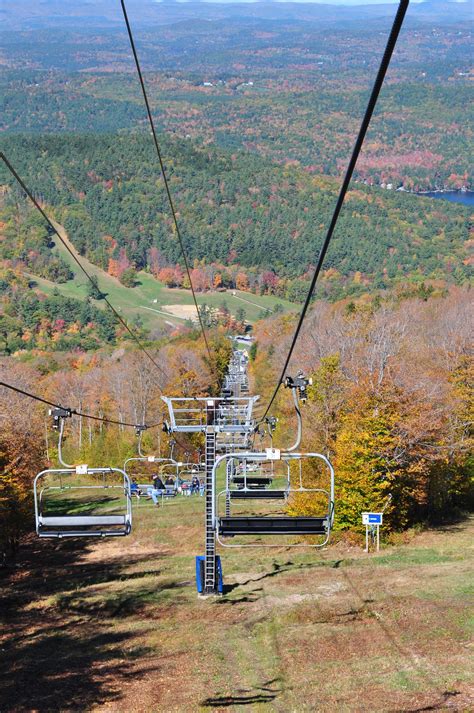 A fall foliage view from Mount Sunapee, N.H.