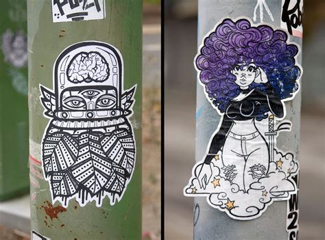 2014 Street Art Stickers in San Francisco and Oakland - Street Art SF