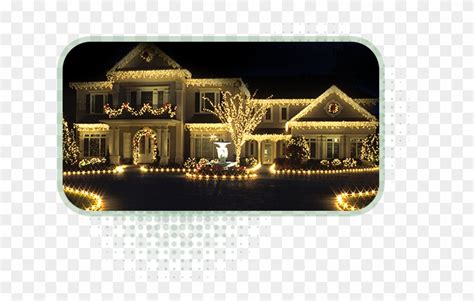 Home - Big House Christmas Lights Clipart (#5558847) - PikPng