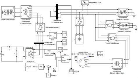 Simulation model D-STATCOM connected to distribution system | Download ...