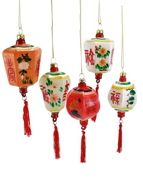 Cody Foster Small Chinese Lantern Ornaments (Set of 5) $39 #GILT | Chinese christmas, Chinese ...