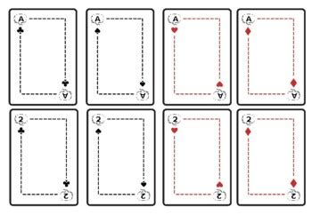 Editable Playing Card Template by Humanities Focused, Blank Playing Cards To Write On