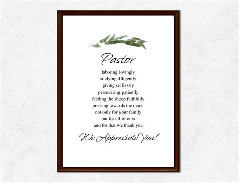 Pastor's Appreciation Month, Pastor, Clergy Appreciation, Gift for ...