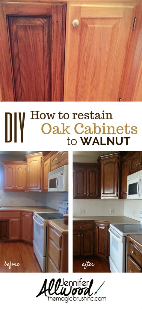 Restaining Oak Kitchen Cabinets Darker - MarilynRoberson