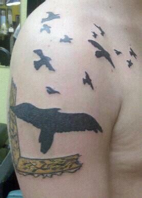 murder of crows tattoo andy tats 2010 | Flickr - Photo Sharing!