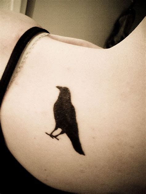 Crow Tattoo | Crow tattoo design, Black crow tattoos, Crow tattoo