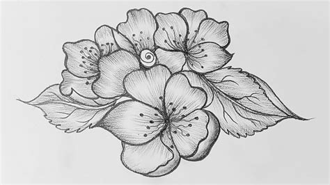 Easy Flower Drawings, Easy Drawings, Pencil Drawings, Jasmine Flower, Flower Tattoo, Flowers ...