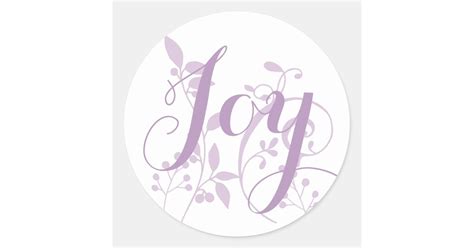 Lavender Joy Stickers | Zazzle