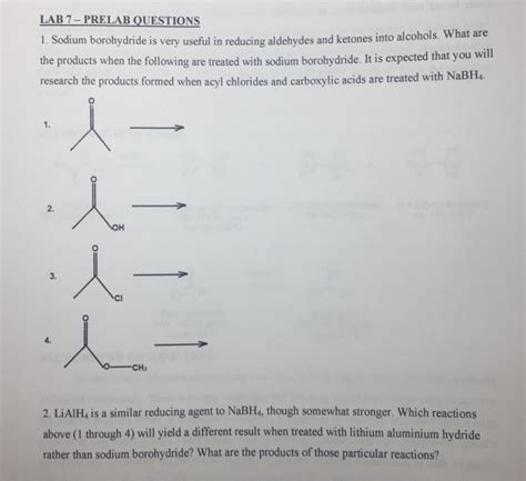 Solved: Sodium Borohydride Is Very Useful In Reducing Alde... | Chegg.com